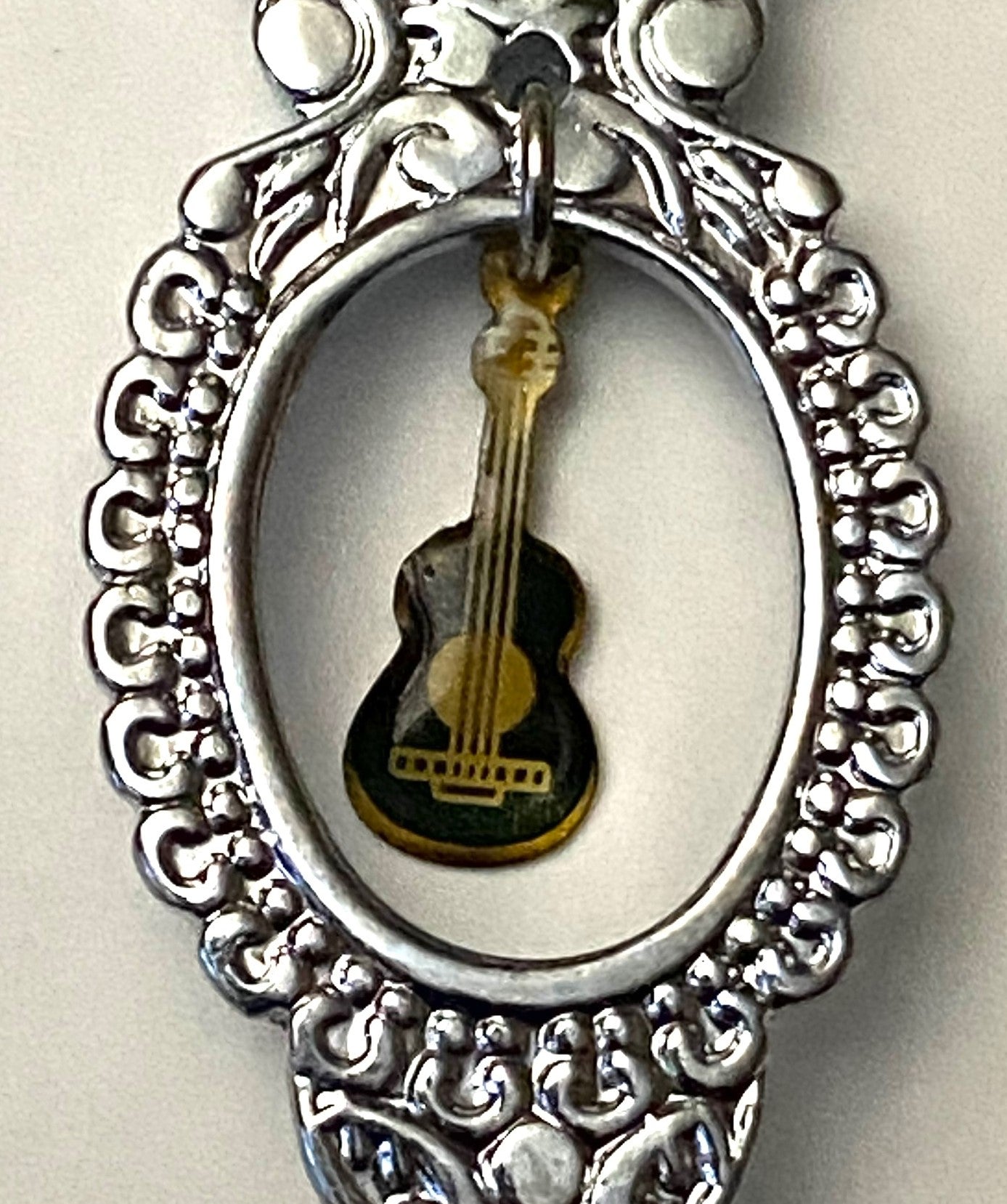 Nashville Music City USA Silver Plated Spoon with Guitar Charm (Used) by Unknown