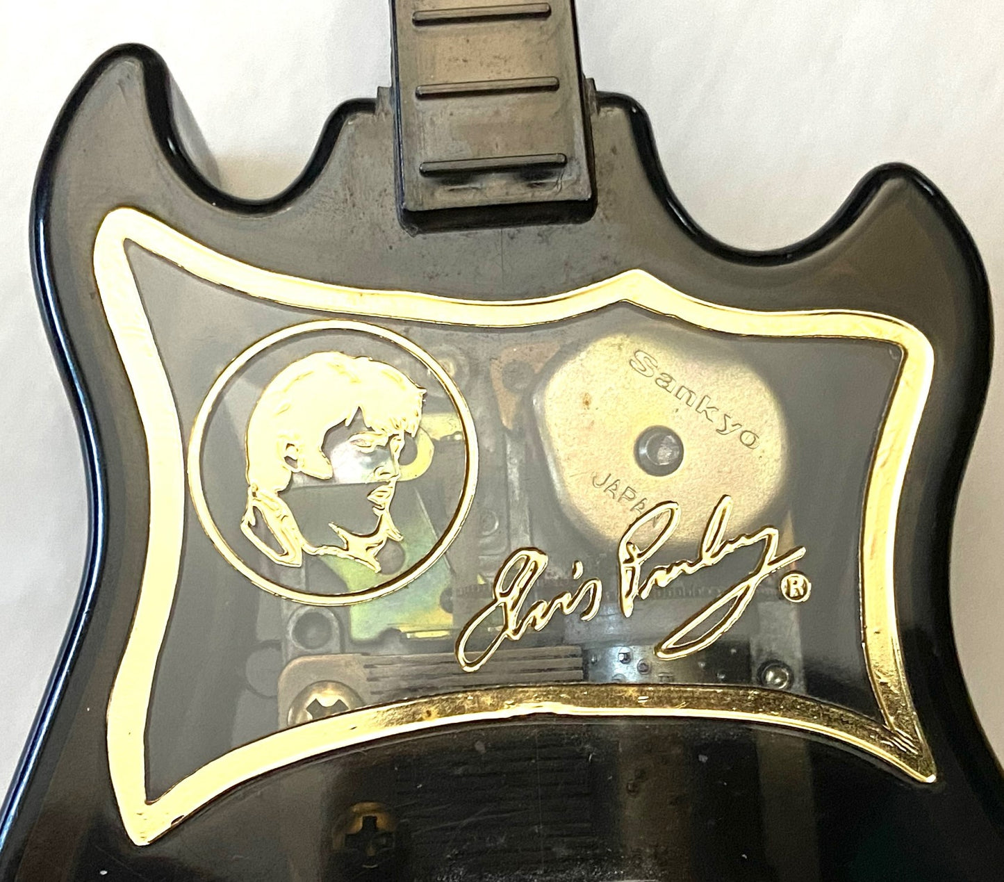 Elvis Presley Wind-Up Music Box Guitar ("Love Me Tender") by Unknown (Song 1956)