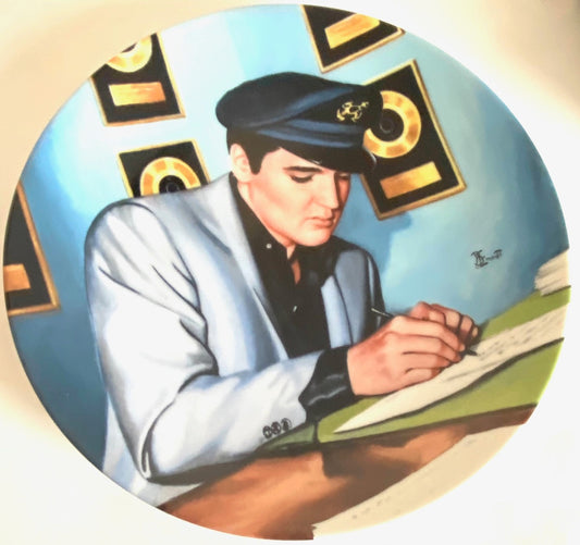 Elvis Presley 1991 Ltd. Ed. "Closing the Deal" Collector's Plate (Used) by Delphi/EPE