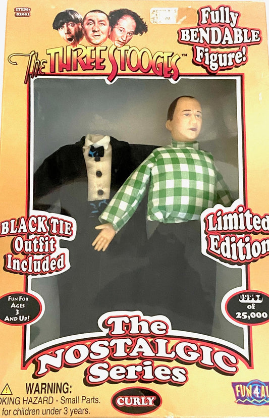 Three Stooges 1997 Curly Lt. Ed. Bendable Figure (Used) by Fun4All