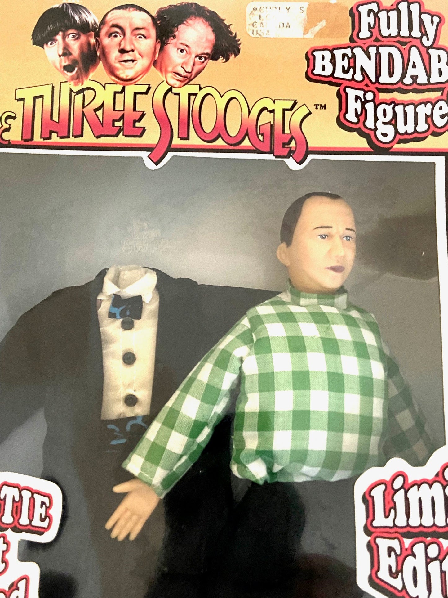 Three Stooges 1997 Curly Lt. Ed. Bendable Figure (Used) by Fun4All