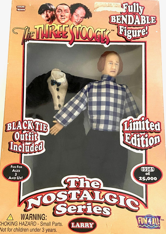 Three Stooges 1997 Larry Lt. Ed. Bendable Figure (Used) by Fun4All