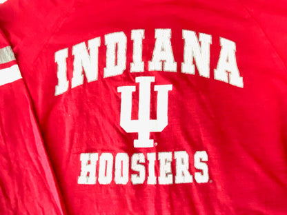 Indiana Hoosiers NCAA Red Adult Med. Long Sleeve Shirt (Used) by Colosseum