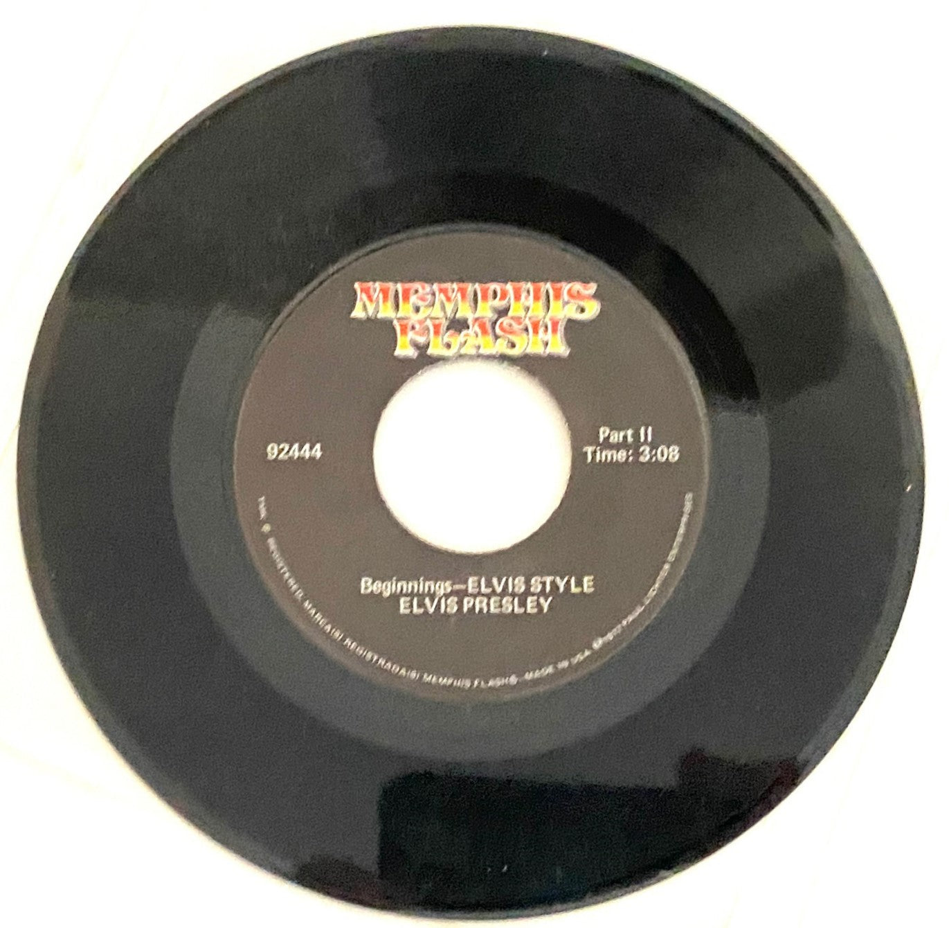 Elvis Presley 1955 "Beginnings" 45 RPM Interview (Used) by Memphis Flash