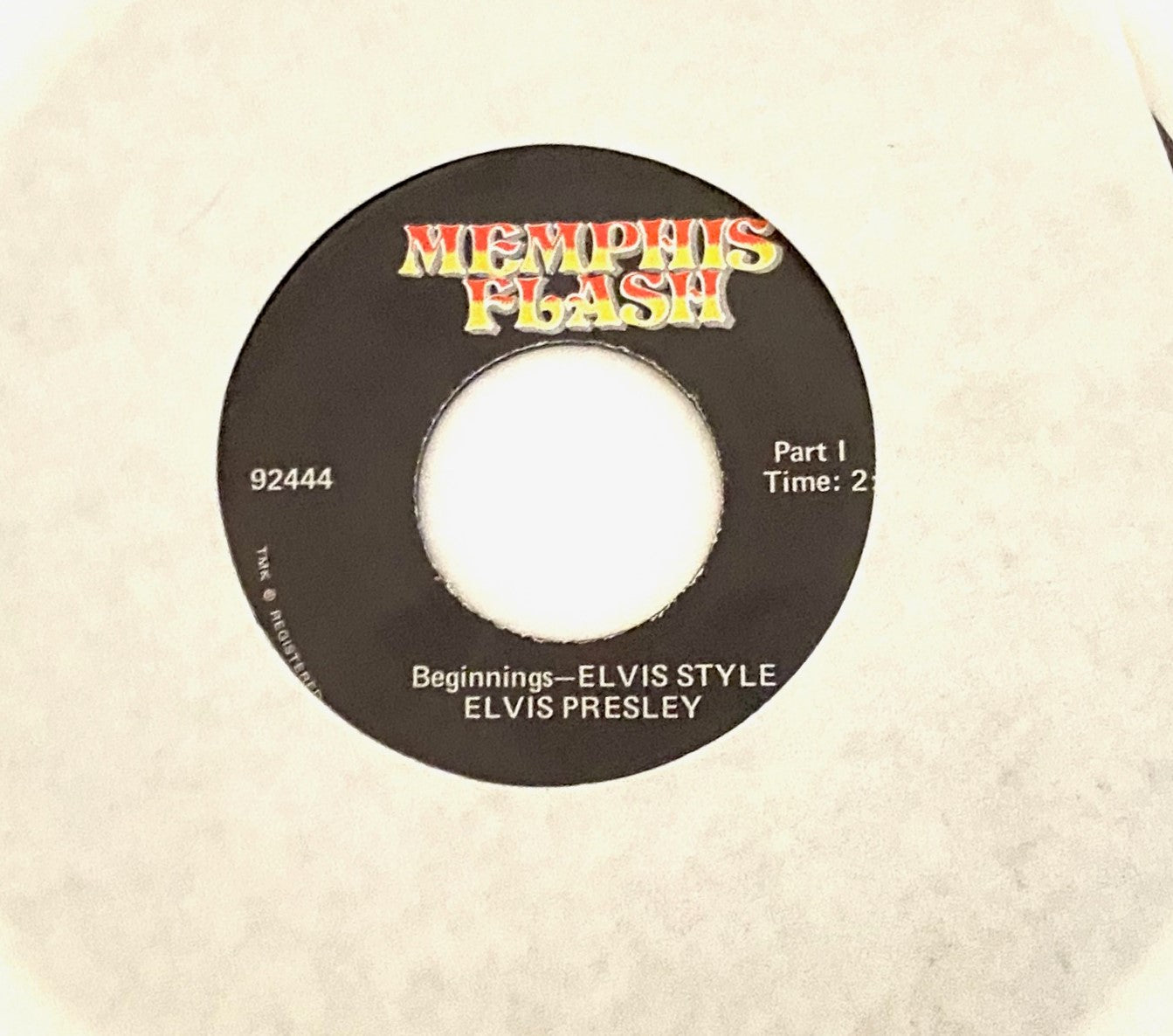 Elvis Presley 1955 "Beginnings" 45 RPM Interview (Used) by Memphis Flash