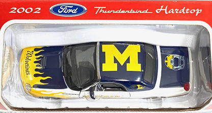 Michigan Wolverines Vintage 2002 NCAA 1:24 Ford Thunderbird by White Rose Collectibles