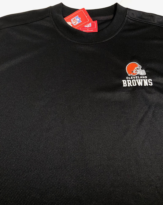 Cleveland Browns 2000 XL Embroidered Black Polyester T-Shirt by NFL