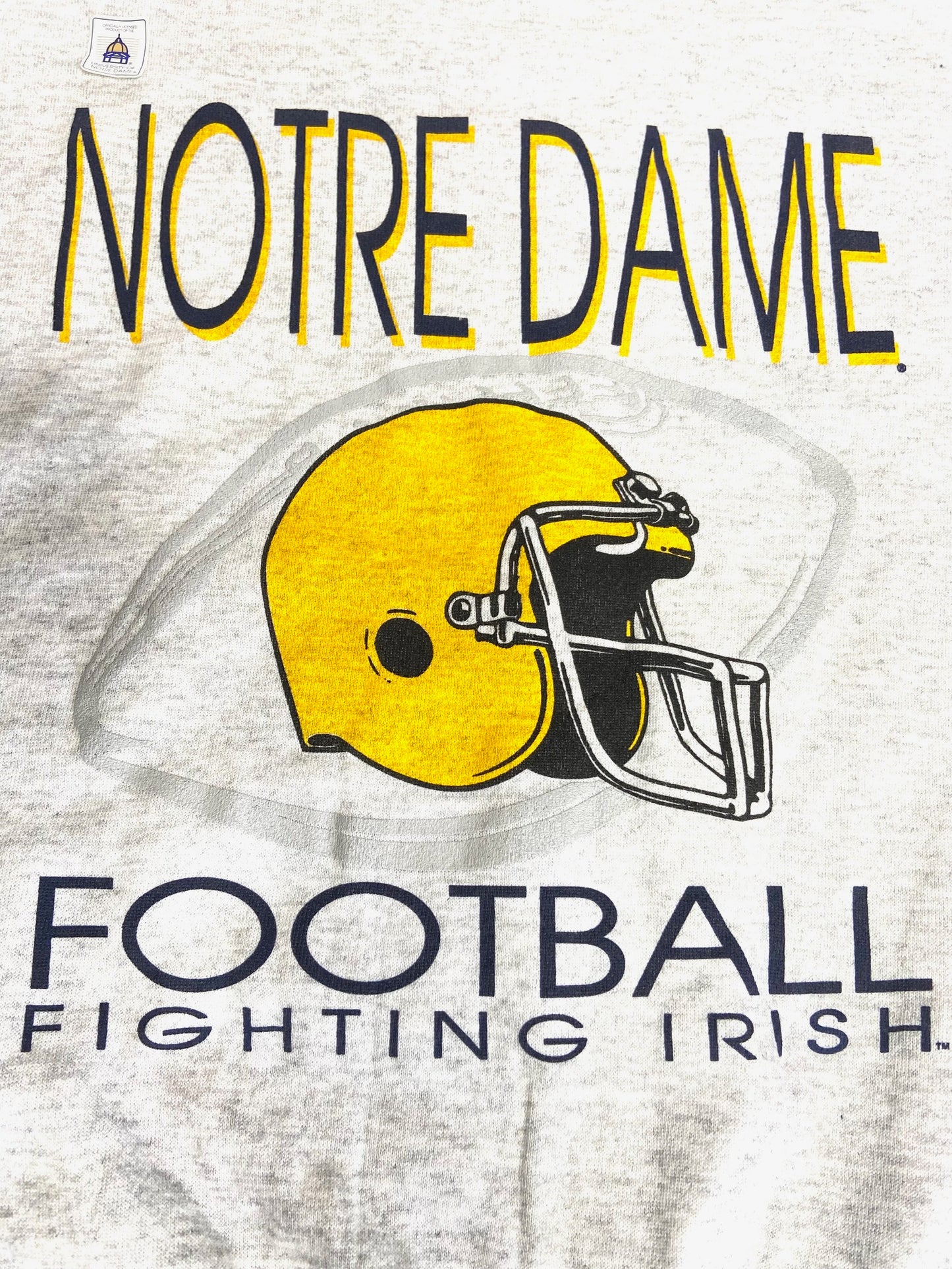 Notre Dame Fighting Irish 1999 NCAA Gray XL Sweatshirt by Trau & Loevner