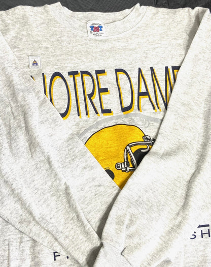 Notre Dame Fighting Irish 1999 NCAA Gray XL Sweatshirt by Trau & Loevner