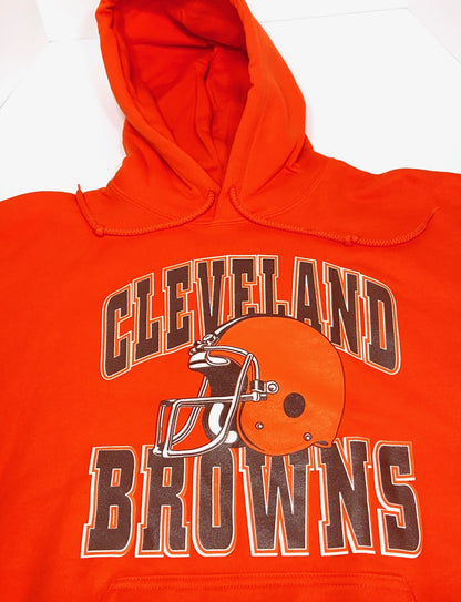 Cleveland Browns 1999 NFL Orange Hooded Logo Sweatshirt NOS by NFL Guildan