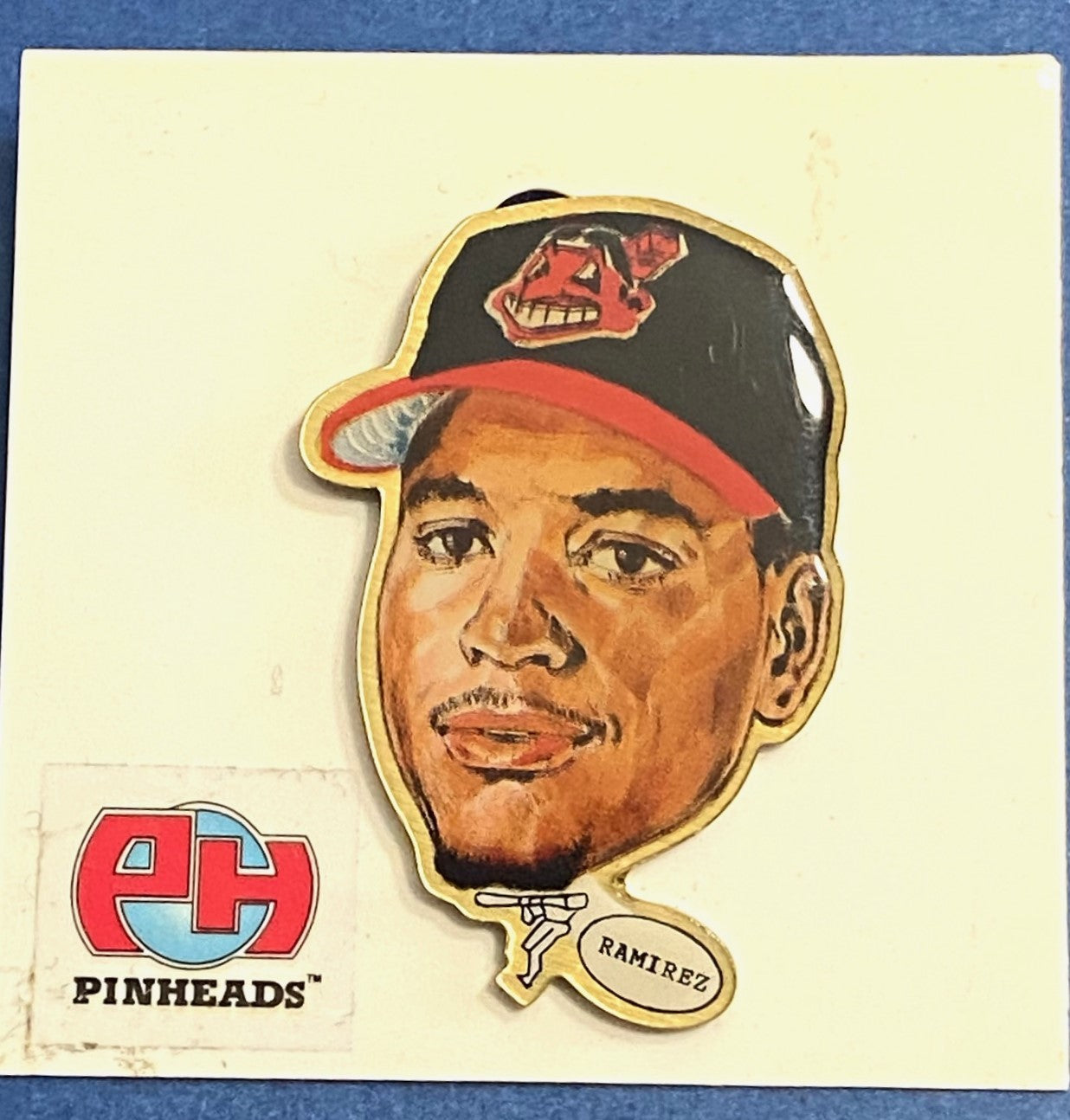 Manny Ramirez Vintage 1999 Cleveland Indians First Edition Pinhead Carded by Pinheads