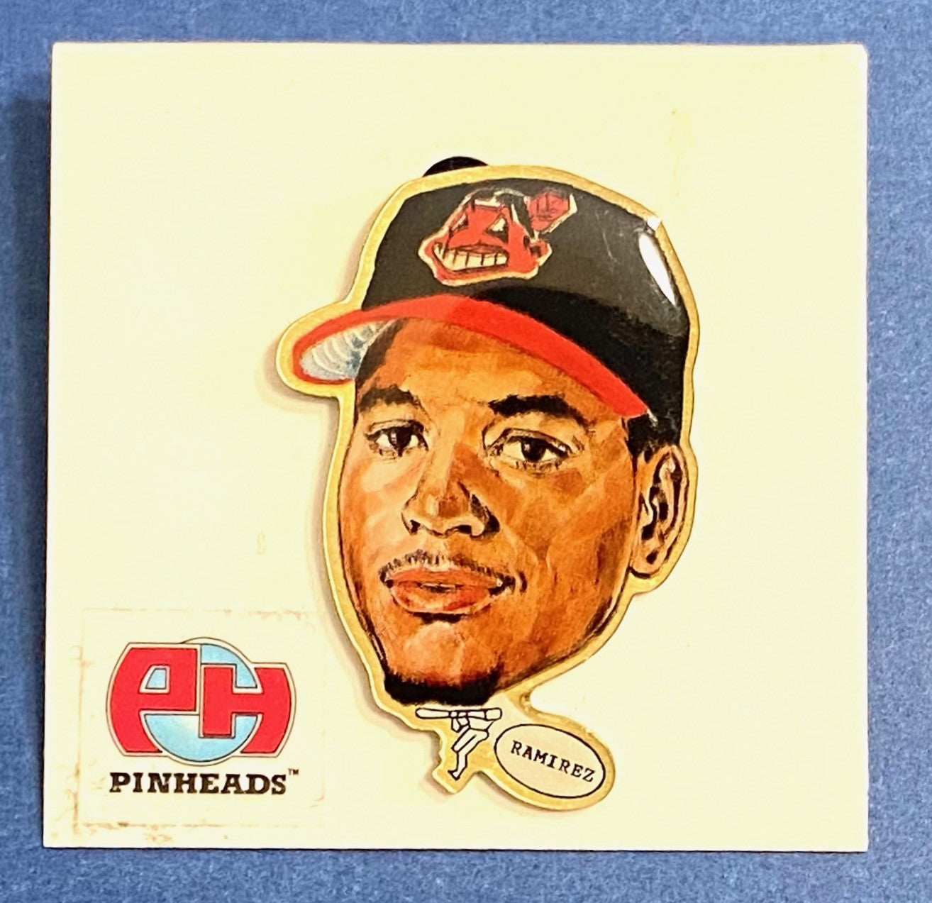 Manny Ramirez Vintage 1999 Cleveland Indians First Edition Pinhead Carded by Pinheads