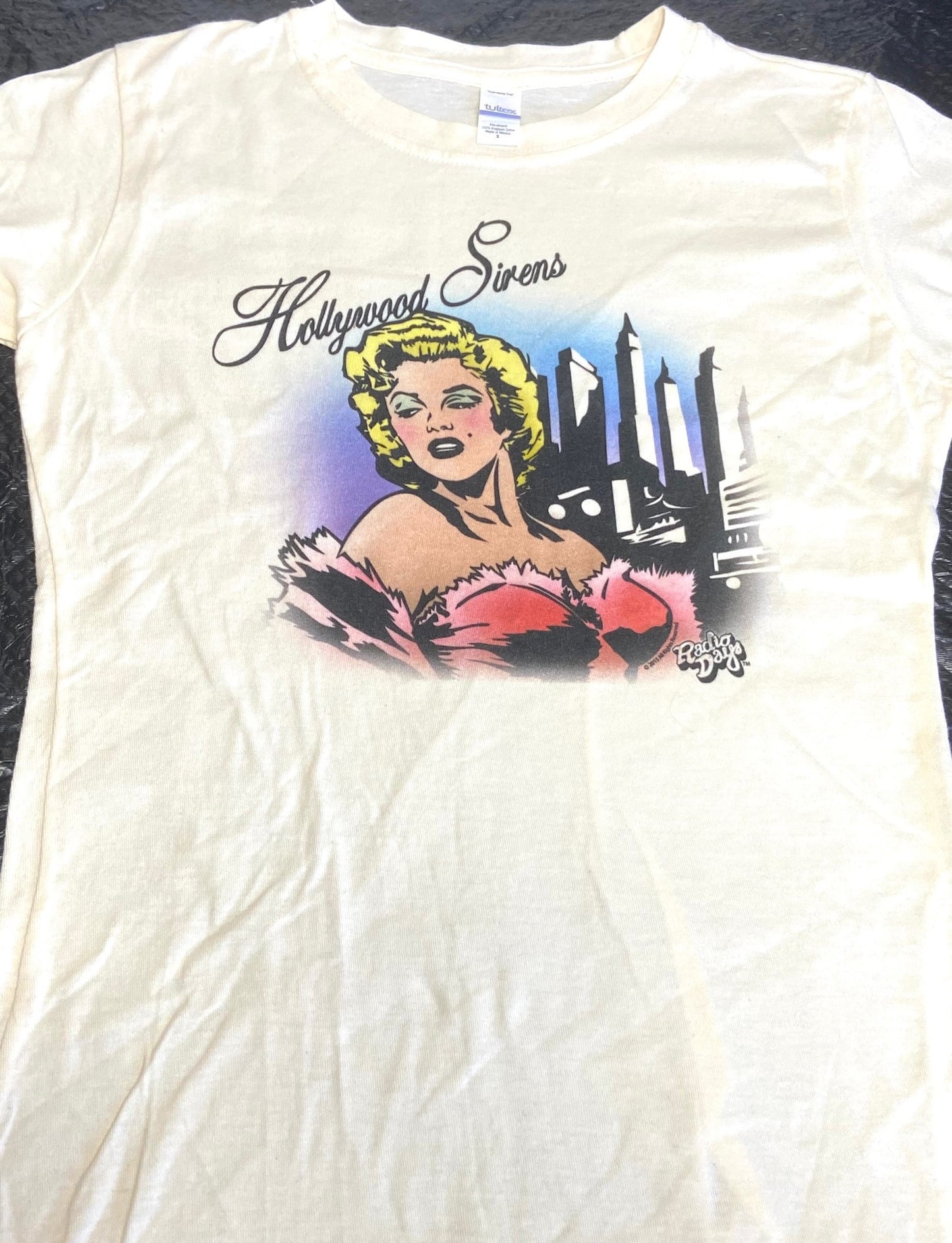 Marilyn Monroe Hollywood Sirens 2015 Cream Women's T-Shirt by Radio Days