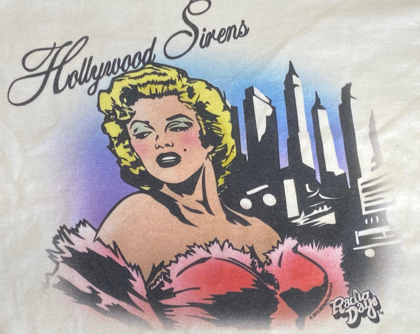 Marilyn Monroe Hollywood Sirens 2015 Cream Women's T-Shirt by Radio Days