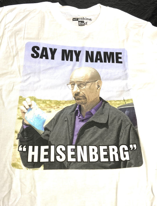 Breaking Bad "Say My Name" 2013 Adult Medium White T-Shirt by Sony Ent.