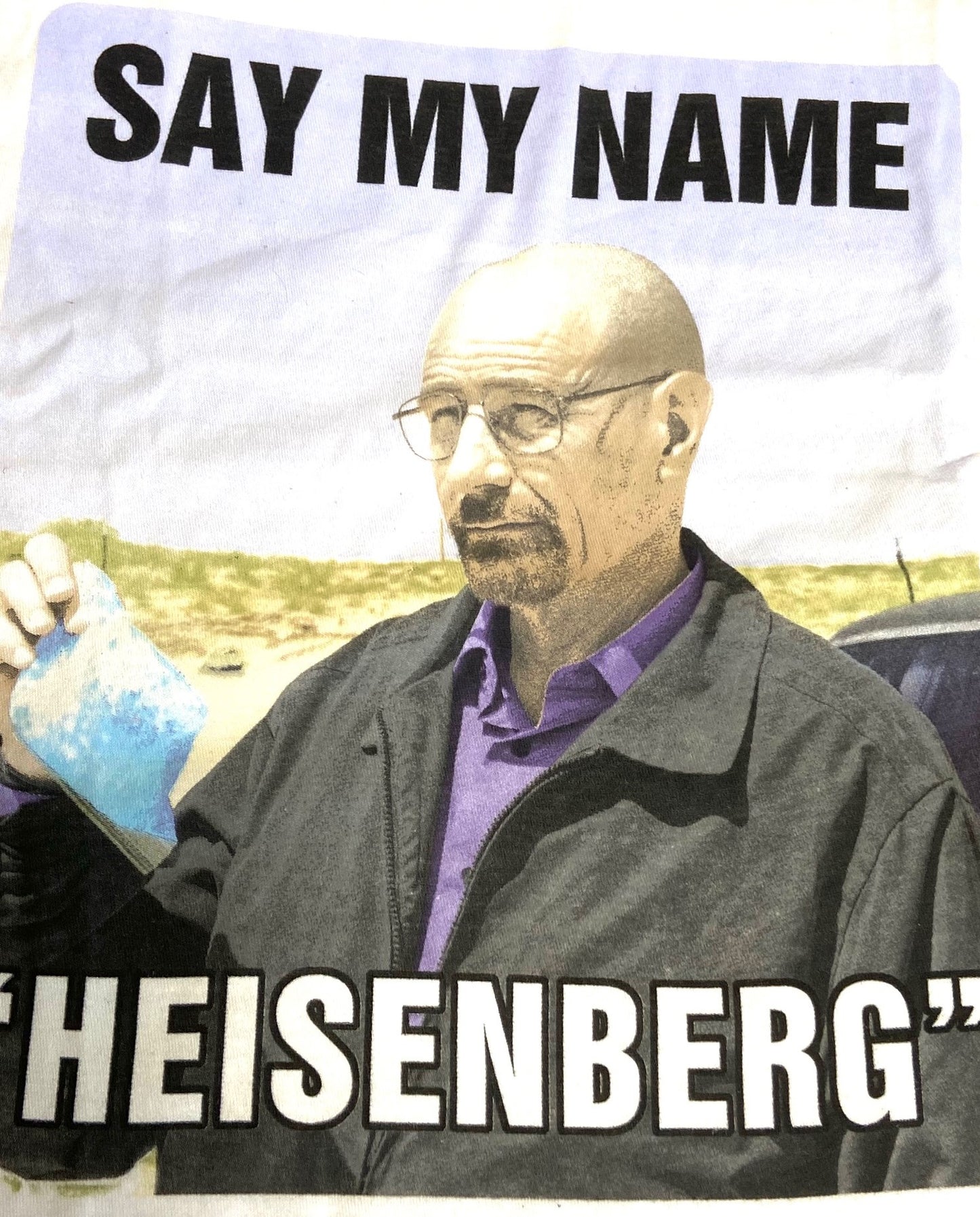 Breaking Bad "Say My Name" 2013 Adult Medium White T-Shirt by Sony Ent.