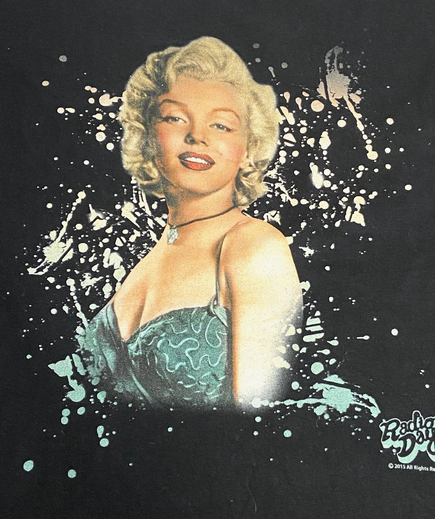 Marilyn Monroe Iconic Pose Women's Black T-Shirt by Radio Days