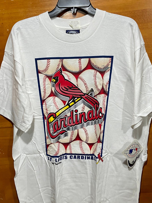 St. Louis Cardinals 1999 Vintage MLB Logo T-Shirt by College Concepts