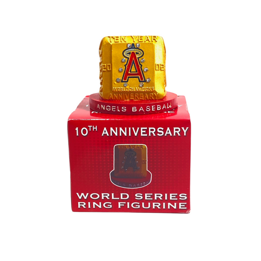 Los Angeles Angels 2012 MLB 10th Anniversary World Series Ring Figurine by FS West